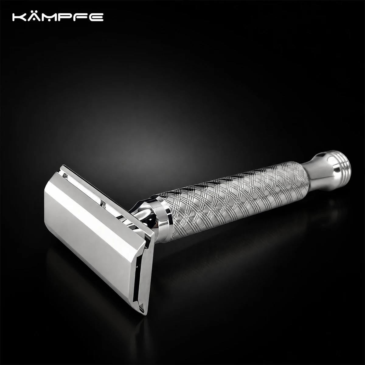 kampfe-men's-stainless-steel-safety-razor-double-edge-manual-shaving-razor-cnc-crafted-metal-handle-beard