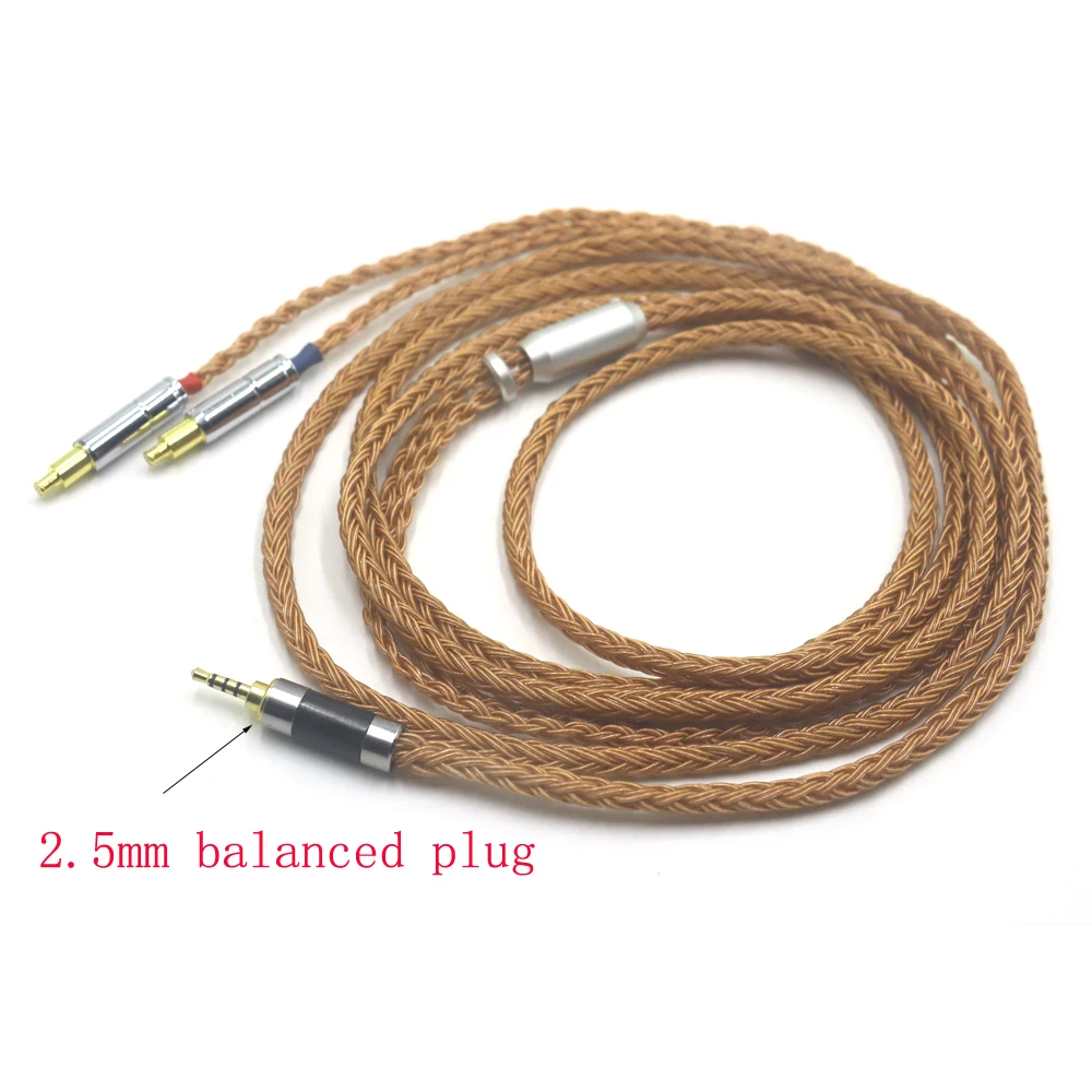 

16 Core 99% Copper Plated Earphone Cable For Audio-technica A2DC ATH MSR7B SR9 AWAS AWKT WP900 ES750 ES770H ESW990H ESW950