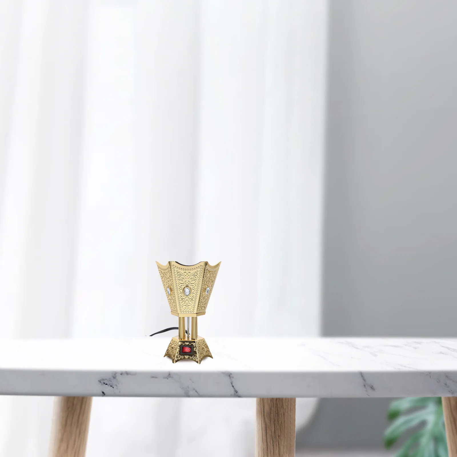 

Incense Burner Resin Burners Electric Agarwood Smokeless for Oud Plug Iron Censer Bokhoor