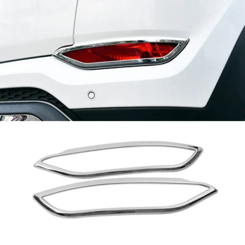 For Hyundai Tucson 2016 - 2018 Accessories Exterior Front Rear Head Tail Fog Light Lamp Eyelid Eyebrow Strip Cover Trim