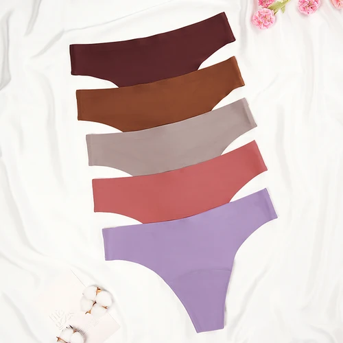 Imagen 2 del producto Nuevo diseño, bragas menstruales de 4 capas a prueba de fugas de cintura baja sin costuras, bragas lavables de flujo ligero para mujer, Tanga