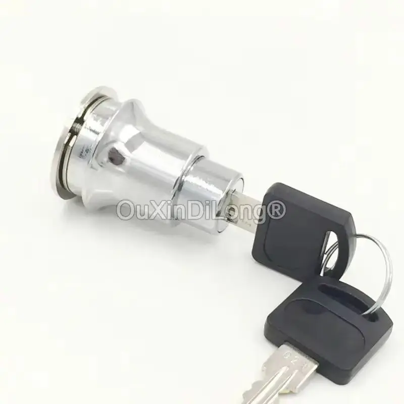 Wholesale 50PCS Zinc Alloy Glass Cabinet Locks Mall Display Cabinet Sliding Door Locks Glass Showcase Rack Push Button Locks