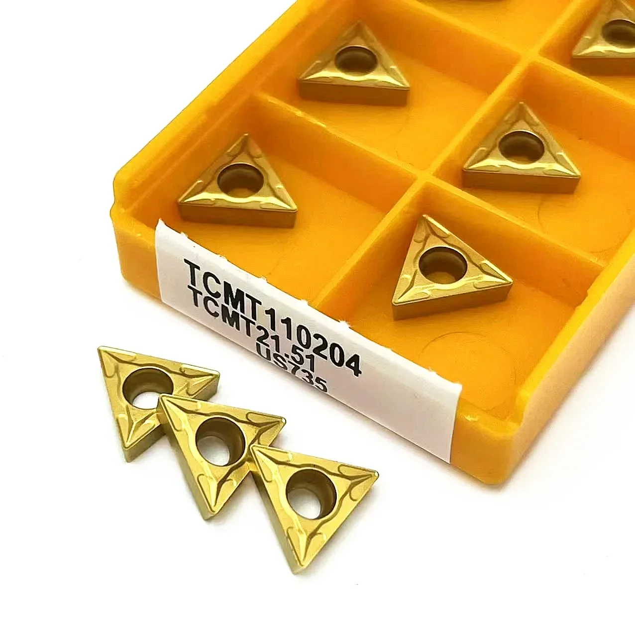 10pcs/box TCMT110204 VP15TF UE6020 US735 Carbide Tools Internal Milling Cutter TCMT 110204 CNC Insert Lathe Metal Turning Tool view 3