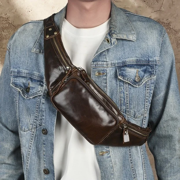 men's-sporty-genuine-leather-fanny-pack-spring-summer-oil-wax-leather-mobile-phone-chest-bag-cool-trendy-motorcycle-bag