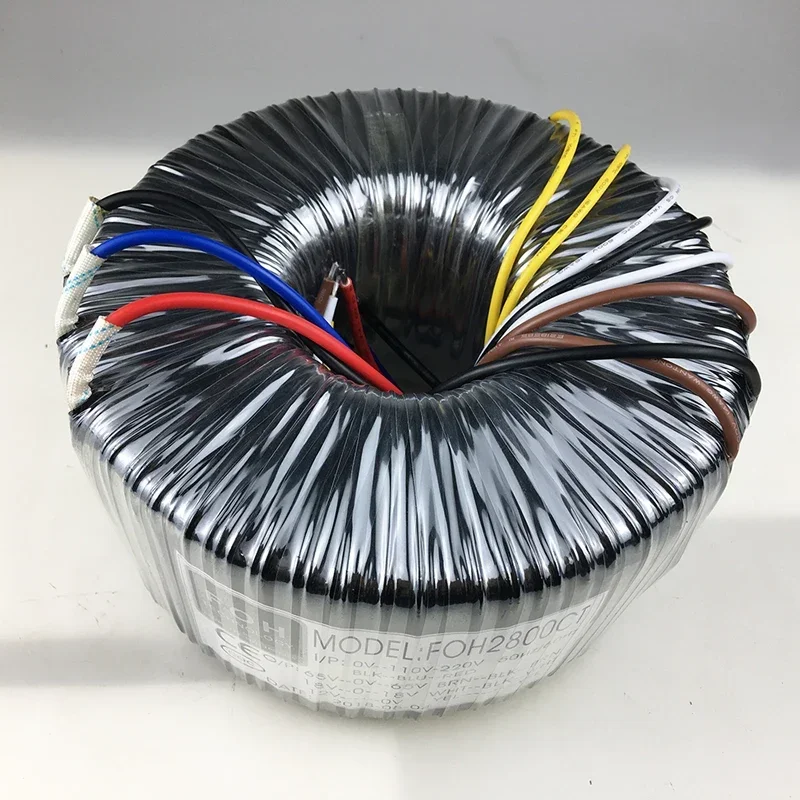 2800W high-power audio amplifier ring transformer 220V to double 65V double 18V single 12V customized by the manufacturer