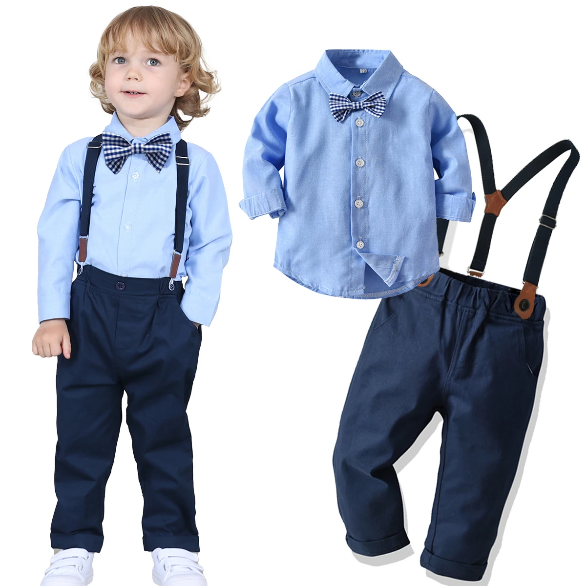 Adorable Toddler Boy Outfits Elegant Baby Wedding Formal Suit Kids Winter Gentleman Clothing Set Church Easter Birthday Parties