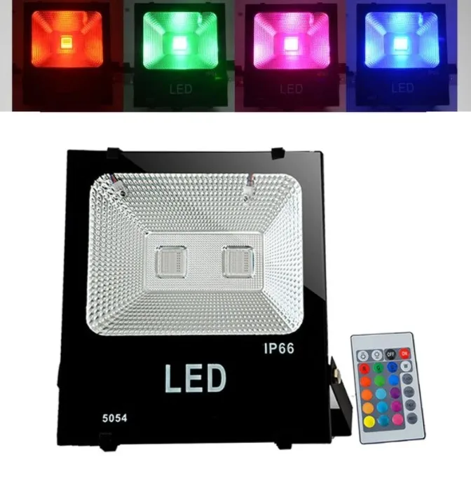 

10W 20W 30W 50W Led Floodlight Colorful RGB Spotlight Outdoor Waterproof Landscape Garden Square Park Tree Greening Lamp