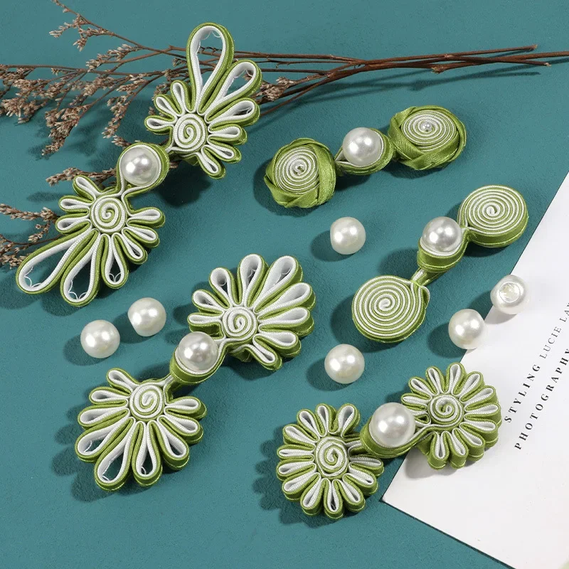Chinese Tang Suits Frog Buttons Knot Fastener for Suits Dress, Cheongsam Belts, Sewing Accessories, Frog Closure Button, 5Pcs