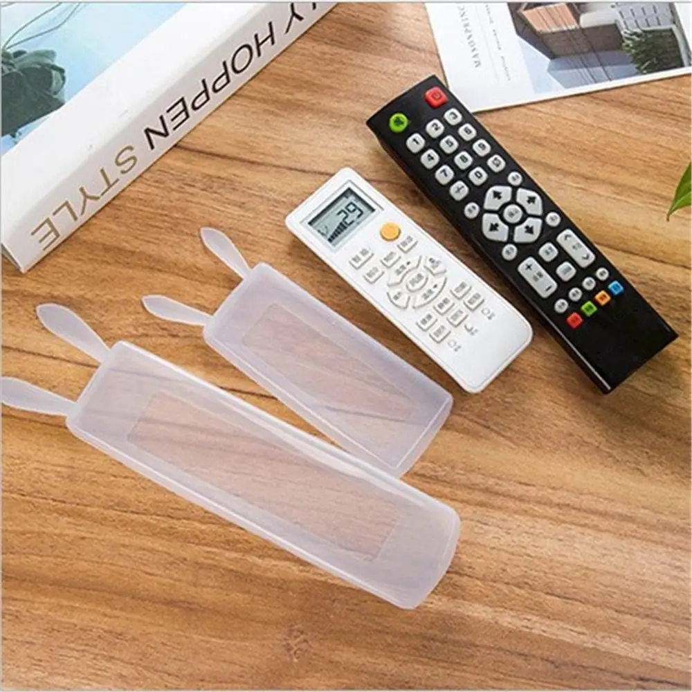 Rabbit Ear Remote Control Cover Silicone Transparent TV Remote Control Case Luminous Air Condition Dustproof Storage Protector