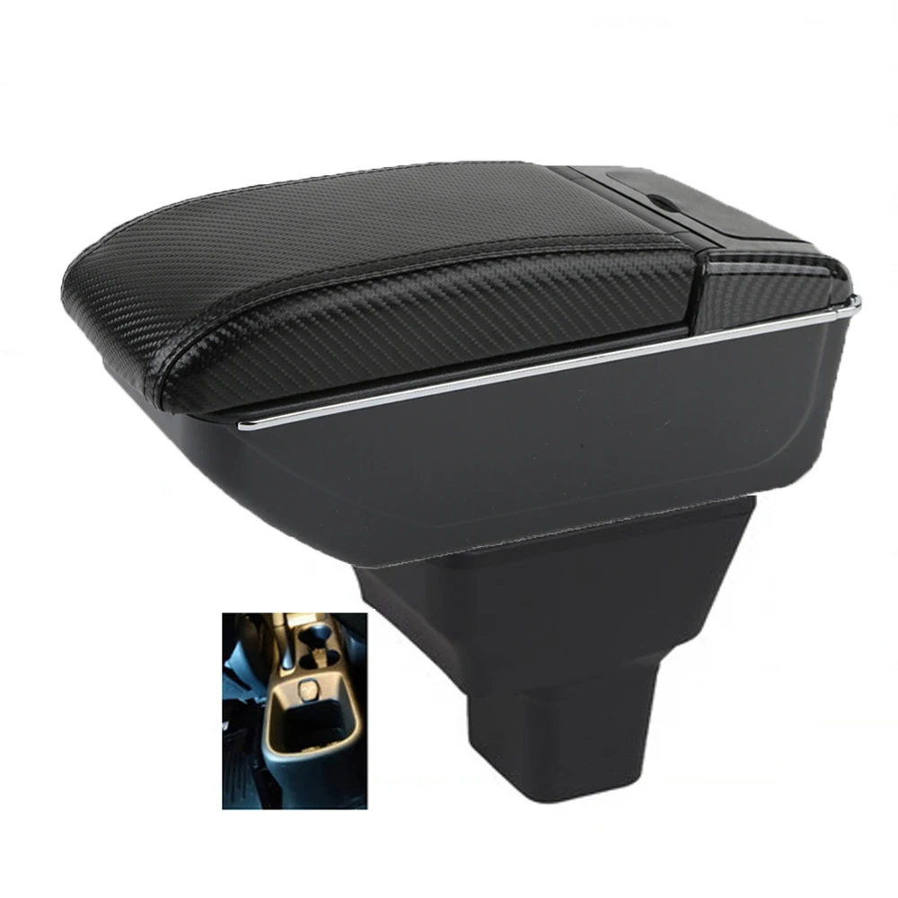 

Автомобильный подлокотник Nissan Kicks, чехол для хранения центральной консоли, поддержка локтя водителя, углеродное волокно