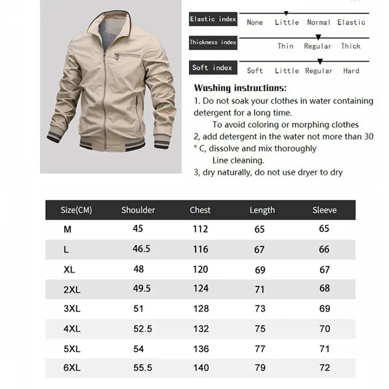 Chaquetaaviador ajustada hombre – Algodón militar verde - imagen 4