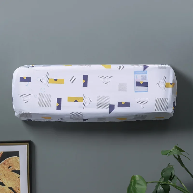 Printed Air Conditioning Cover Home Decor Conditioner Waterproof Cleaning Washing Anti-Dust Dust