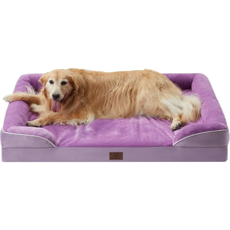 Orthopedic Dog Beds for Large Size Dogs, Big Waterproof Dog Couch Bed with Washable Removable Cover, Medium Pet Bed Sofa