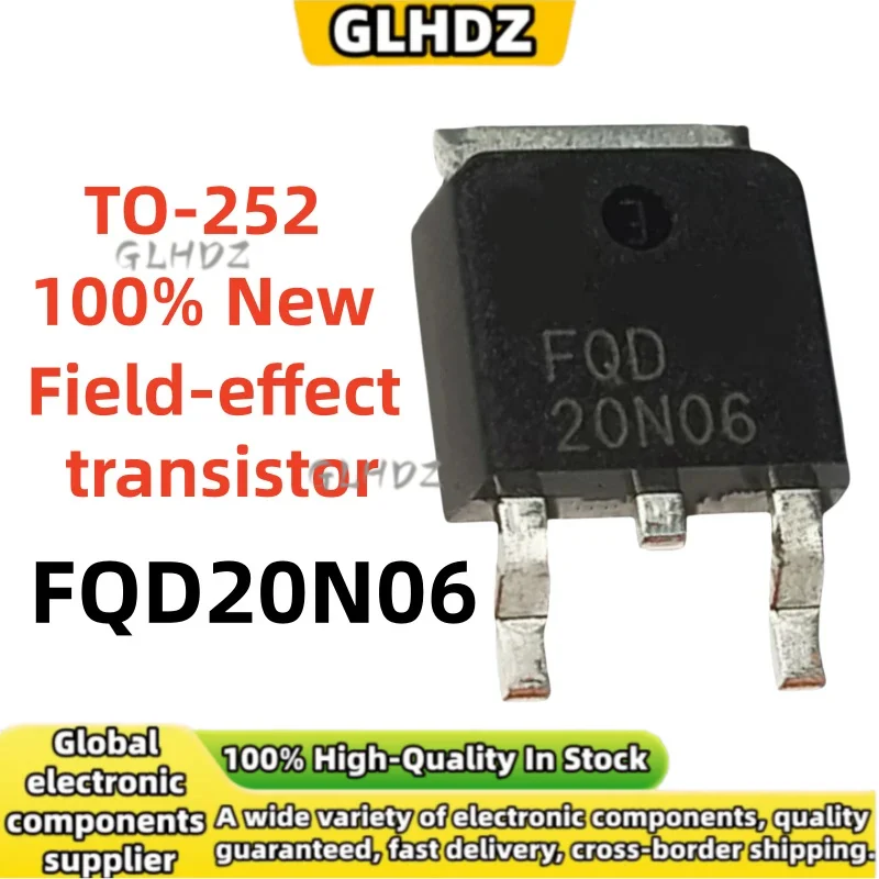 10-40PCS/LOT FQD20N06 TO-252 FQD**20N06 Field-effect transistor Brand new In stock