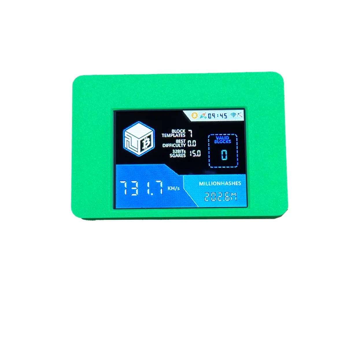-[T562C Digital]735Kh/S BTC Solo Miner NerdMinerV2NMMiner 2.8 Inch Smart Touch Screen Upgraded Bitcoin Crypto Miner for Home