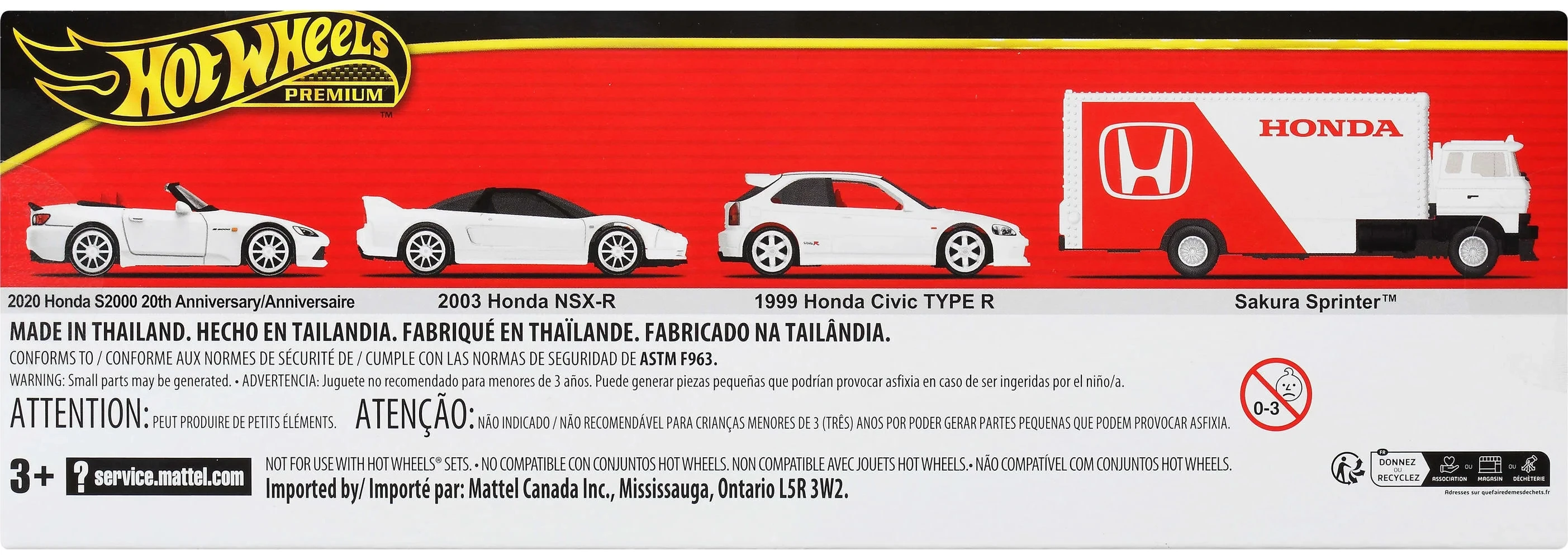 Hot Wheels Premium Garage Set Collection Honda Garage Geschenkbox Honda Civic NSX Geschenkbox 1:64 Druckgussfahrzeuge GMH39 9C7D