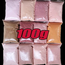 100g Professional Nude Pink Crystal Acrylic Powder 3in1 Extension/Dipping/Carving Crystal Pink Powder Fast-Dry Acrylic Powder