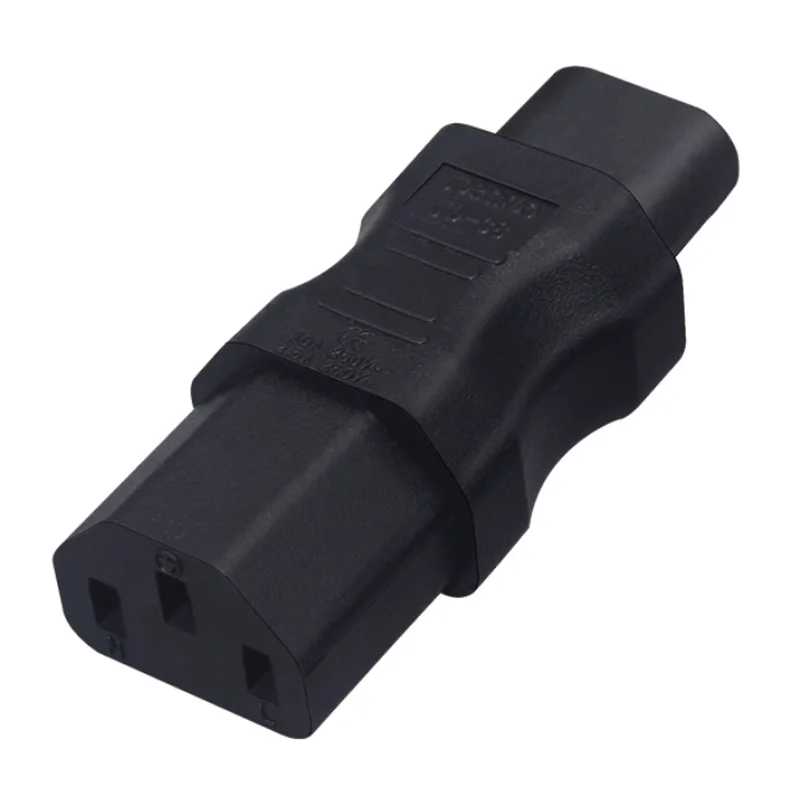 1 шт., черный медный адаптер питания для принтера IEC320 C8 TO C13, штекер питания для компьютера, фигурка 8 штекера к C13, женская розетка PDU, 2,5 А