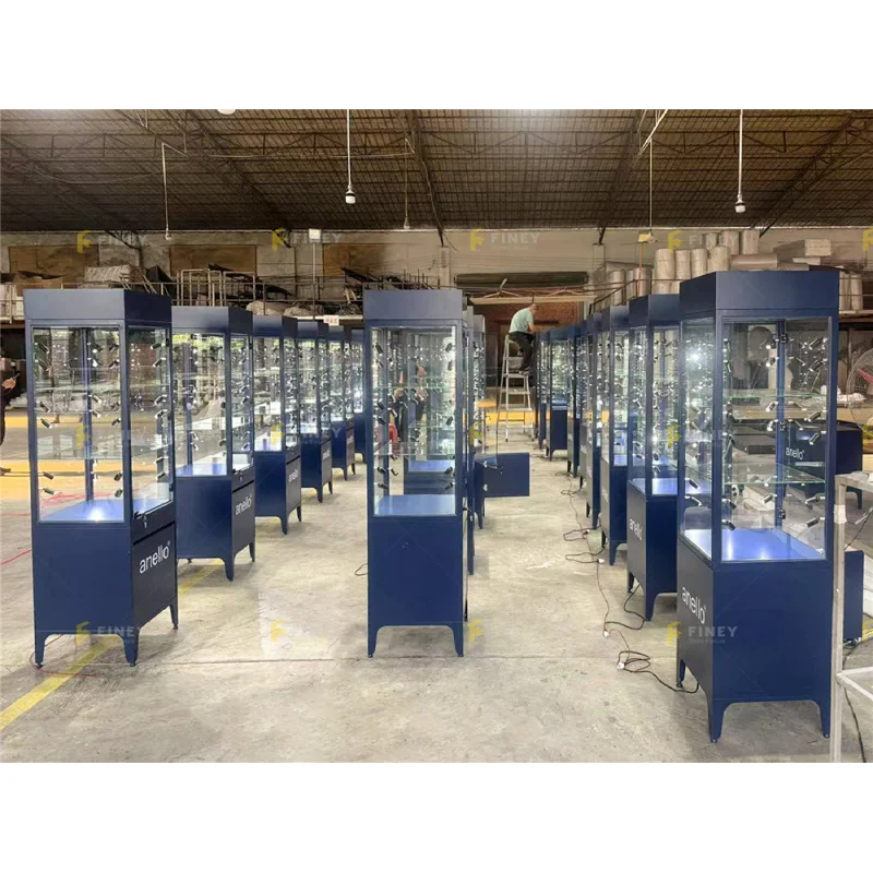 custom.Custom Retail Storage Display Stand Led Lighting Display Unit Lockable Glass Watch Display Showcase Design