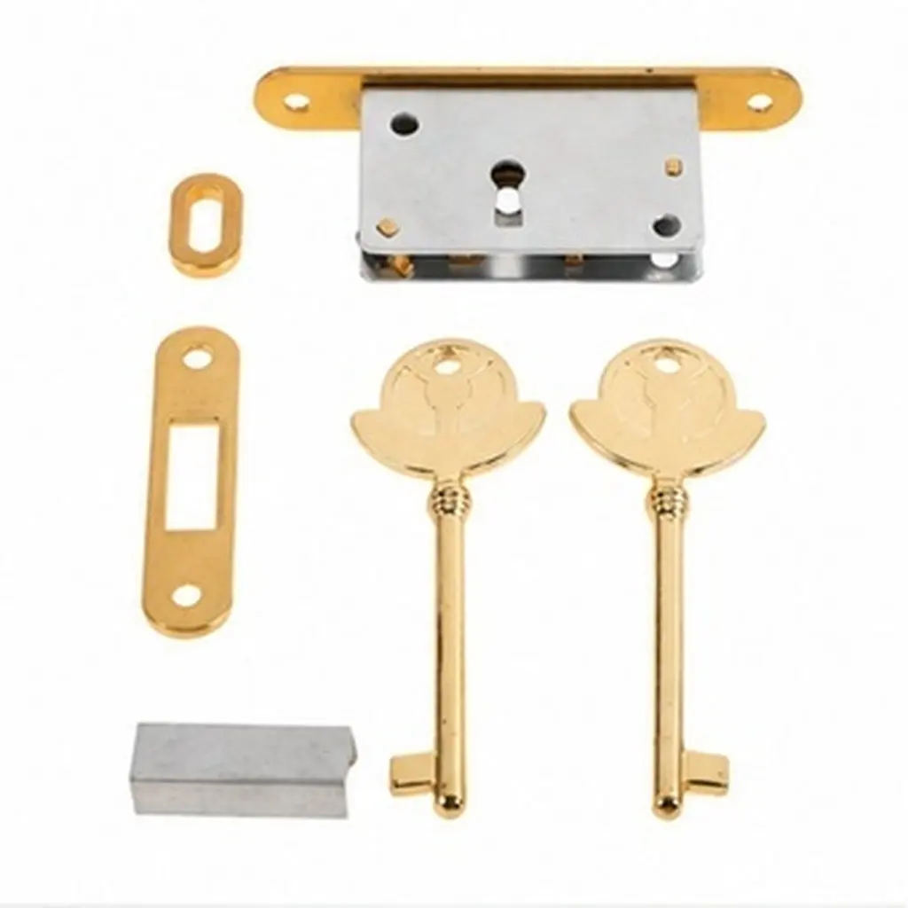 Piano Lock Proof Brass Fallboard Key Heavy Duty Replacement Keys for Upright Cover