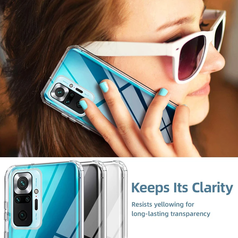 Etui 360 Shockproof Clear Case dla Xiaomi Mi 14T 15T Redmi Note 14 Pro 13 14C 13C 15 POCO X6 X7 F8 Double PC PET Front Back Cover — zdjęcie produktu 6