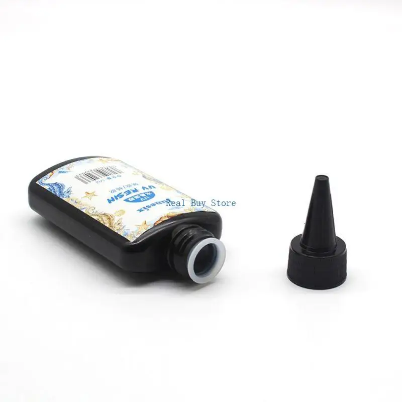 U13D 100ml/3.5oz UV راتنج واضح إيبوكسي راتنج كريستال صلب غراء علاج شمسي ضوء الشمس #2