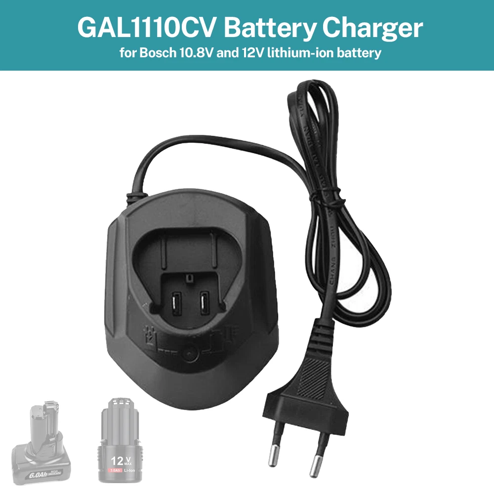GAL1210CV Li-ion Battery Charger For Bosch 10.8V 12V BAT411 BAT412 TSR1080 GSR10.8 GSA10.8V GWI10.8V TSR120 GAL1130CV GAL1110CV