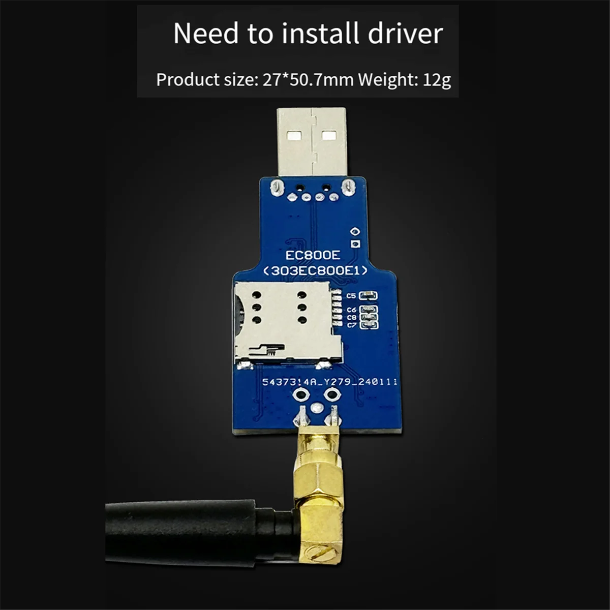وحدة Netcom كاملة فعالة EC800E 4G USB للوصول إلى الإنترنت وحدة مريحة