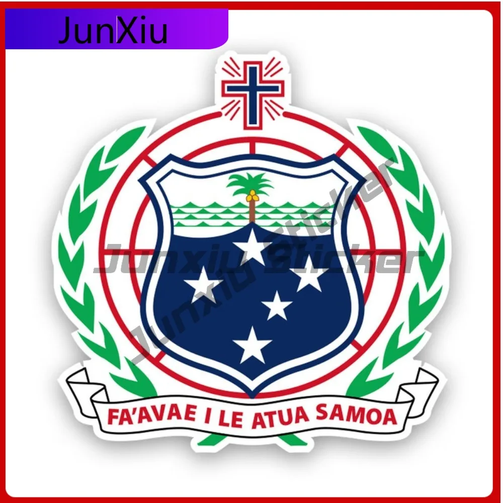 Эпическая наклейка с гербом Самоа, американская, устойчивая к УФ-излучению, с флагом Самоа, WSM WS COA, устойчивая к УФ-излучению, устойчивая к царапинам, идеальная.