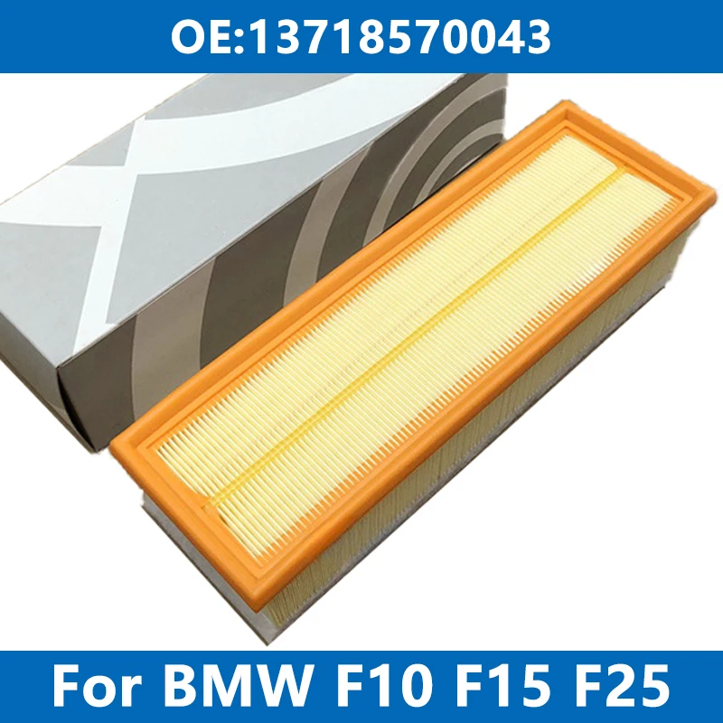 Car Air Filter Cleaner Element 13718570043 For BMW F10 F11 F25 F26 F15 518d 520d X3 X4 X5 25d B47 Engine High Flow Intake Filter