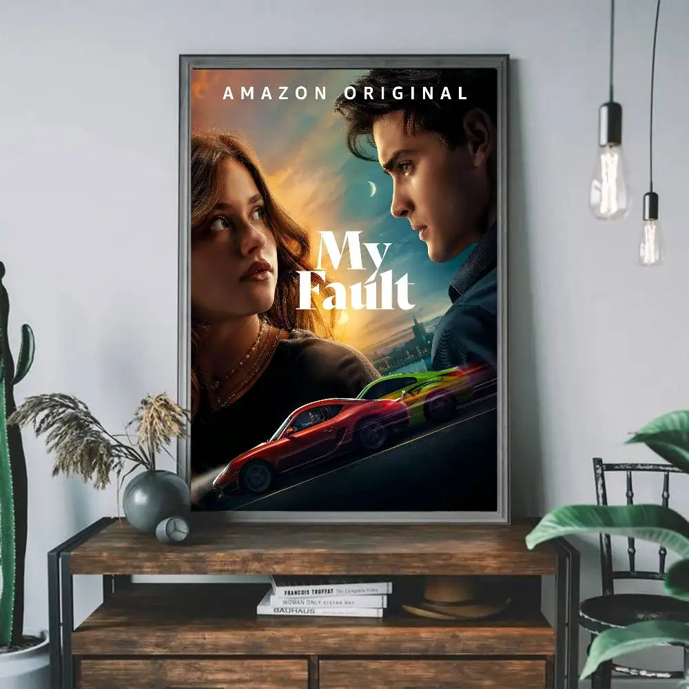 ملصق فني ذاتي اللصق من My F-Fault ملصق ورق أبيض DIY لتزيين جدران الغرفة والمقهى