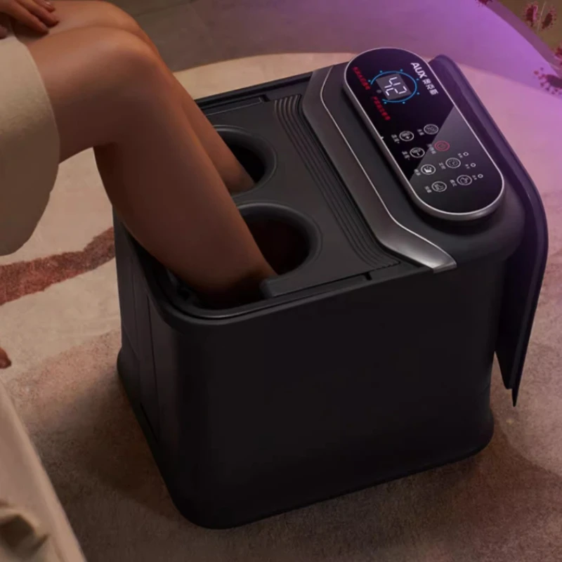 Fully Automatic Heated Foot Bath Tub Constant Temperature Foot Soaker with High Penetration Calf Massage Function