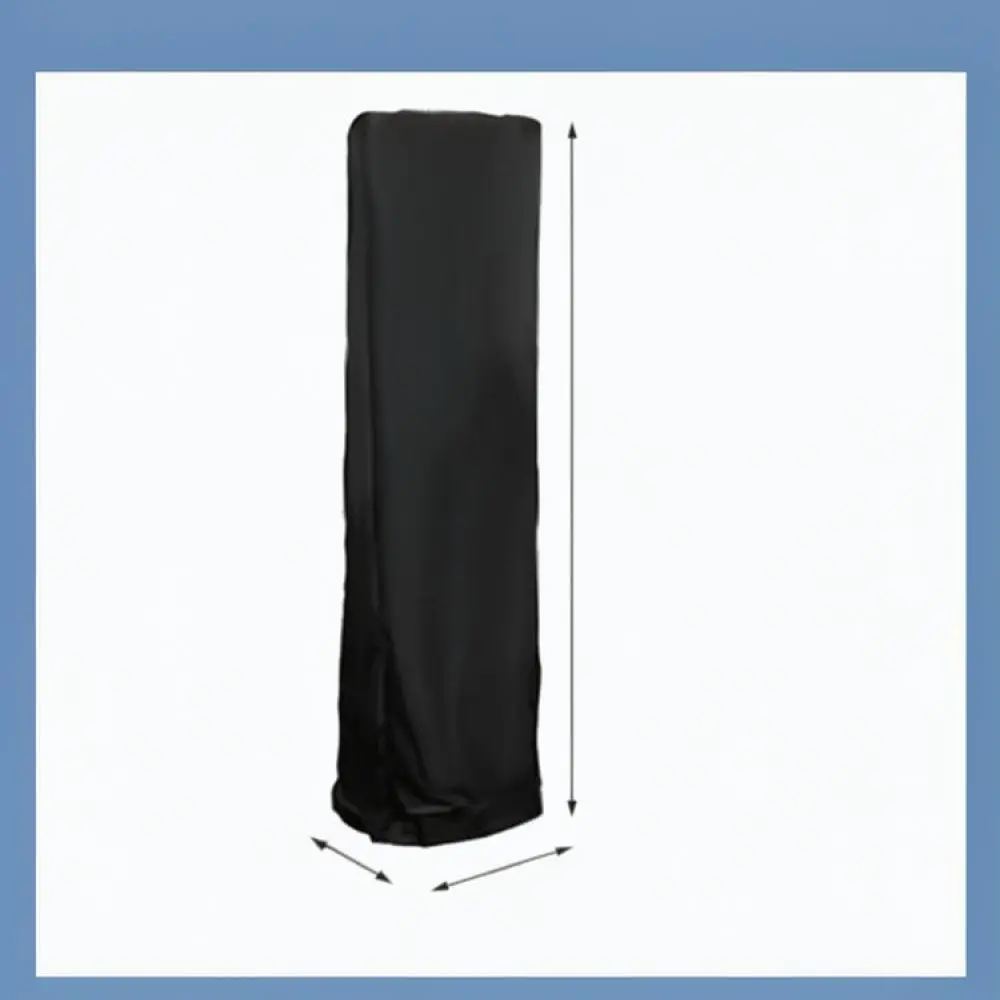Weatherproof Outdoor Heater Protective Case Black Oxford Fabric Shield For Patio Heater Garden Terrace Dust Cover