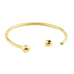 Stainless Steel Starter Charms Bracelet DIY Bangle Fit Beads Gold Plated Designer Jewelry for Women Girl