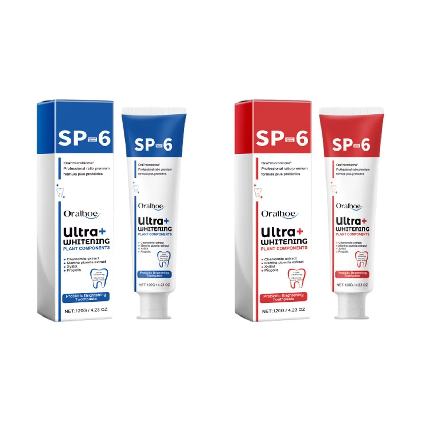 Sp 6 Probiotic Whitening Toothpaste Plaque Removing Oral Cleansing Refresh Breath Reduce Yellow Dental Teeth Bleach Toothpaste