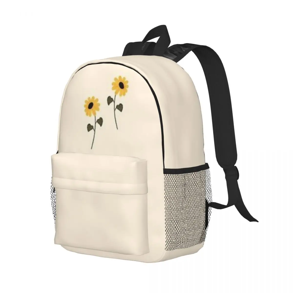 Sunflower Aesthetic New Fashionable Pattern School Bag Print Lightweight Backpack 15inch