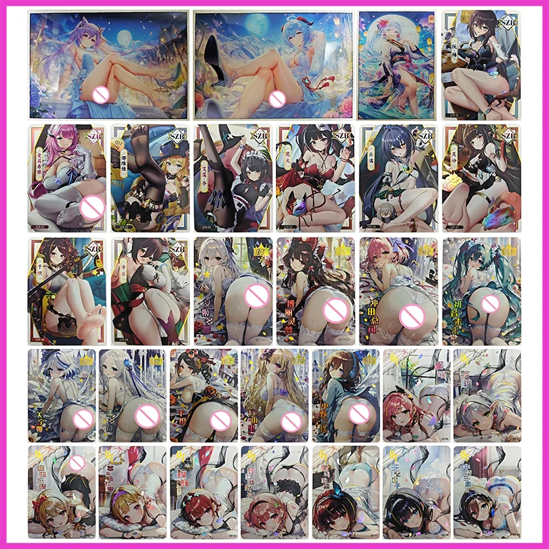 Anime Goddess Story Rare SZR GP QT Collectible Card Ram Kamisato Ayaka Nakano Miku Kitagawa Marin Toys for boys Birthday Present