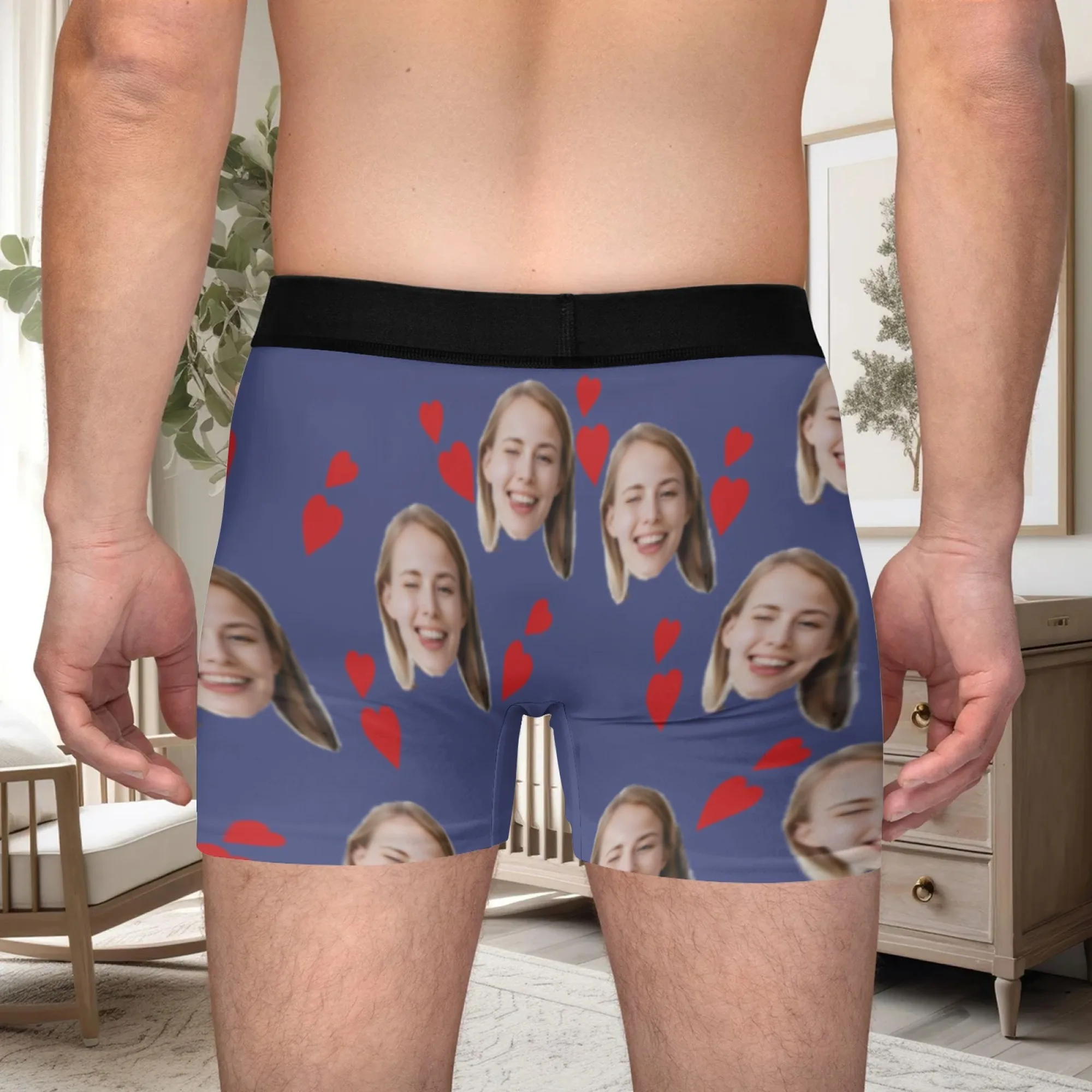 Personalized Face Photo Underwear Custom Boxer Briefs Custom Men Valentine's Day Gift For Husband Anniversary Gift for Dad