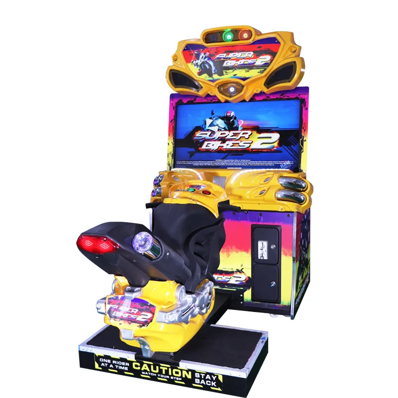 Coin Operated Amusement Park Arcade Games Children Adult Video Racing Game Super Bike Motorcycle Game FF Moto