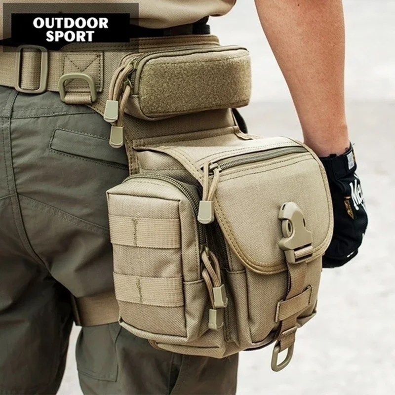 Men Waterproof Waist Bag Military Hunting Pocket Tactical Leg Bag Multifunction Travel Package Women Outdoor Fishing Accessories