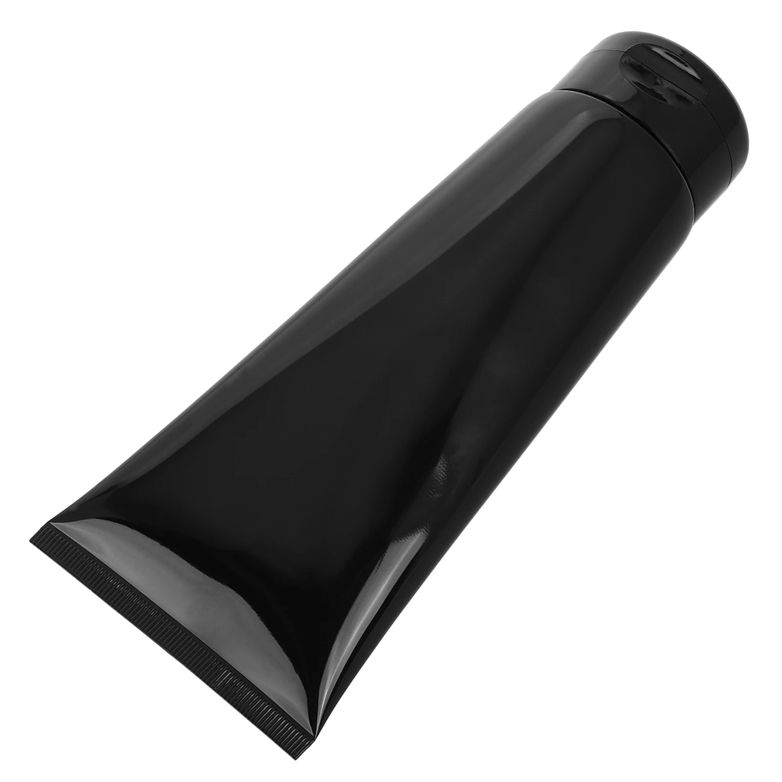 

200g Black Shiny Plastic Tubes Large Capacity Body Lotion Conditioner Packaging Leak Proof Travel Hoses Refillable