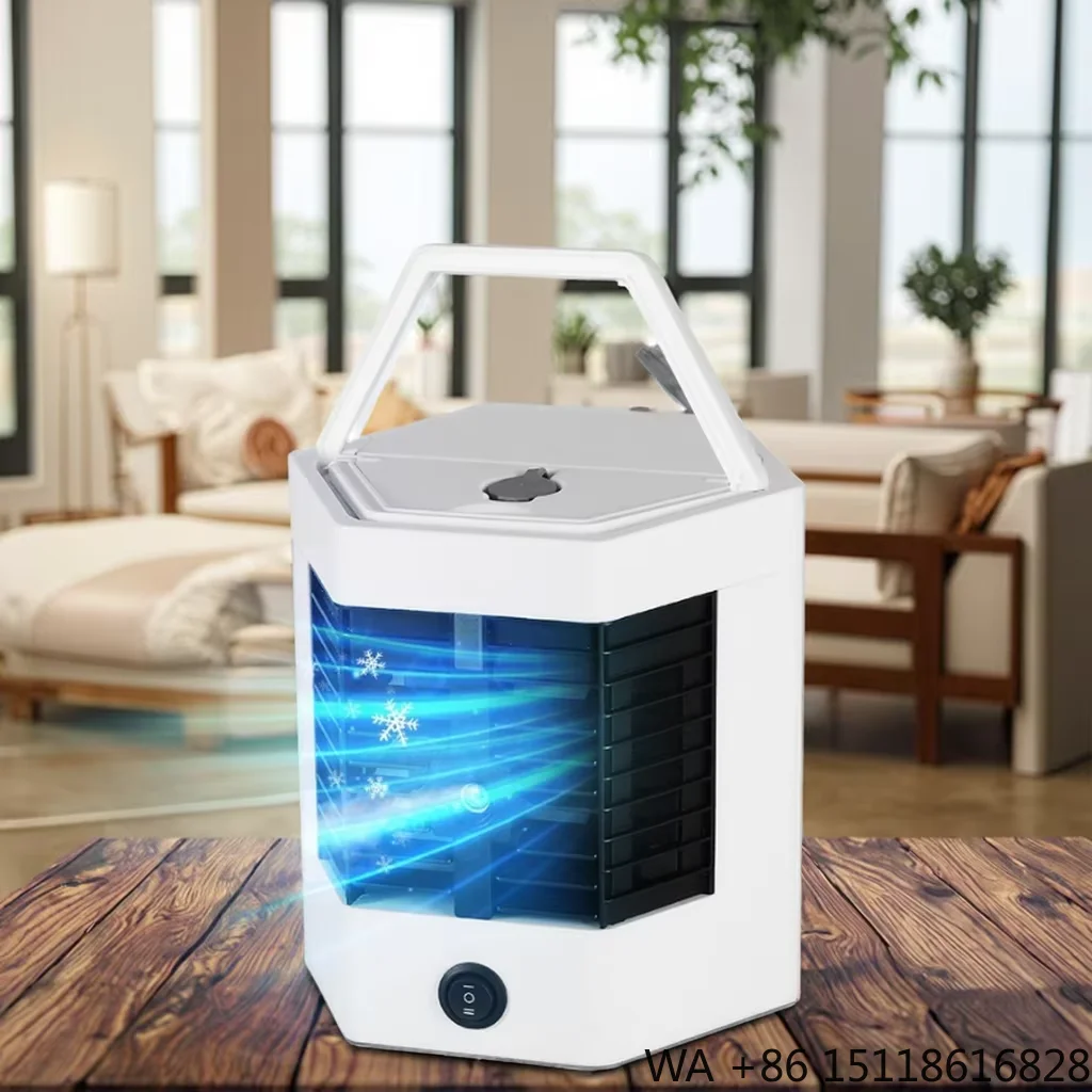 USB Mini Air Conditioner Portable DC Power Source Car & Home Air Cooling Fan for Outdoor & Hotel Use-New Condition