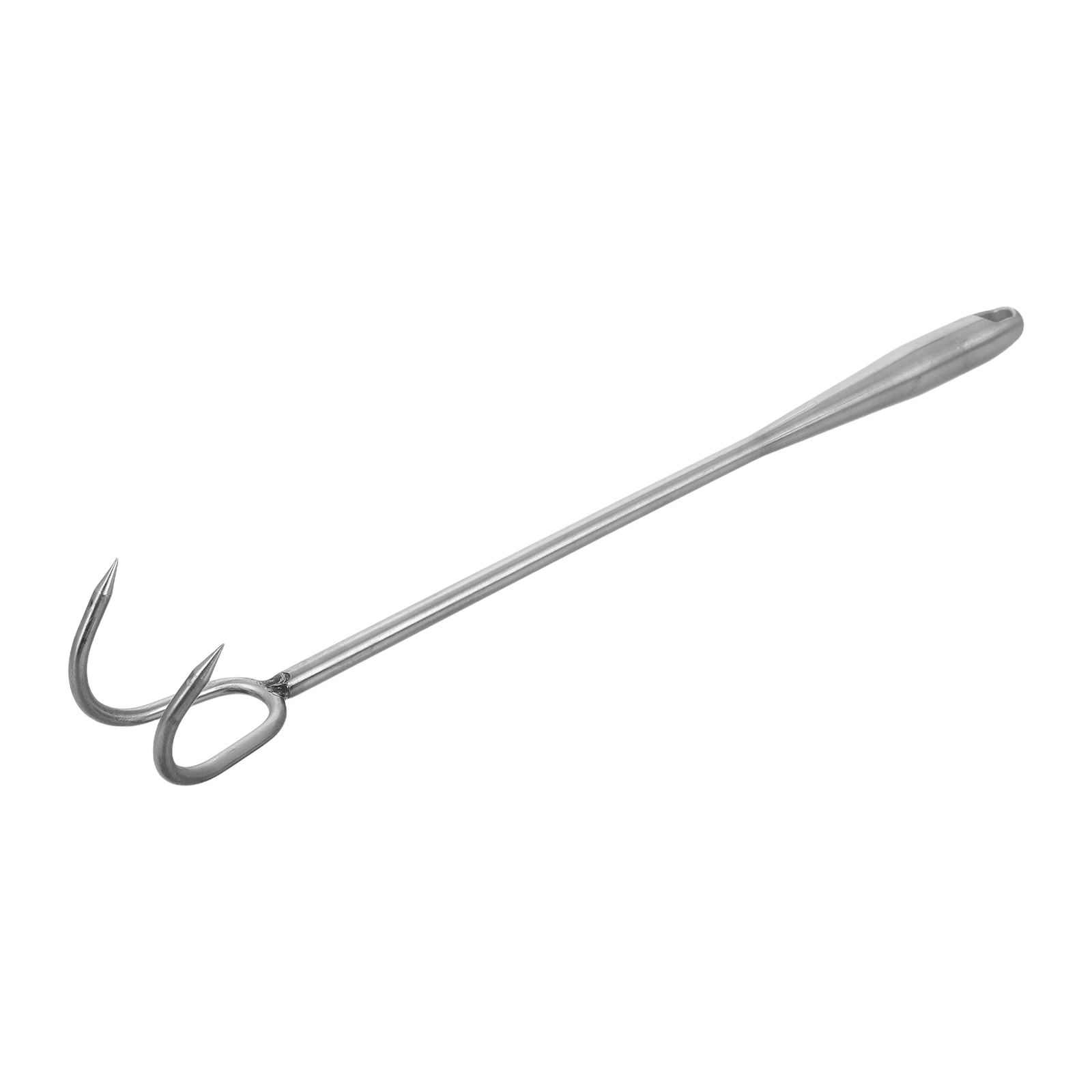 

Stainless Steel Grill Flipping Outdoor Cooking Meat Turner Hook Heavy Duty BBQ Hook Folding Portable for Camping Travel Roasting