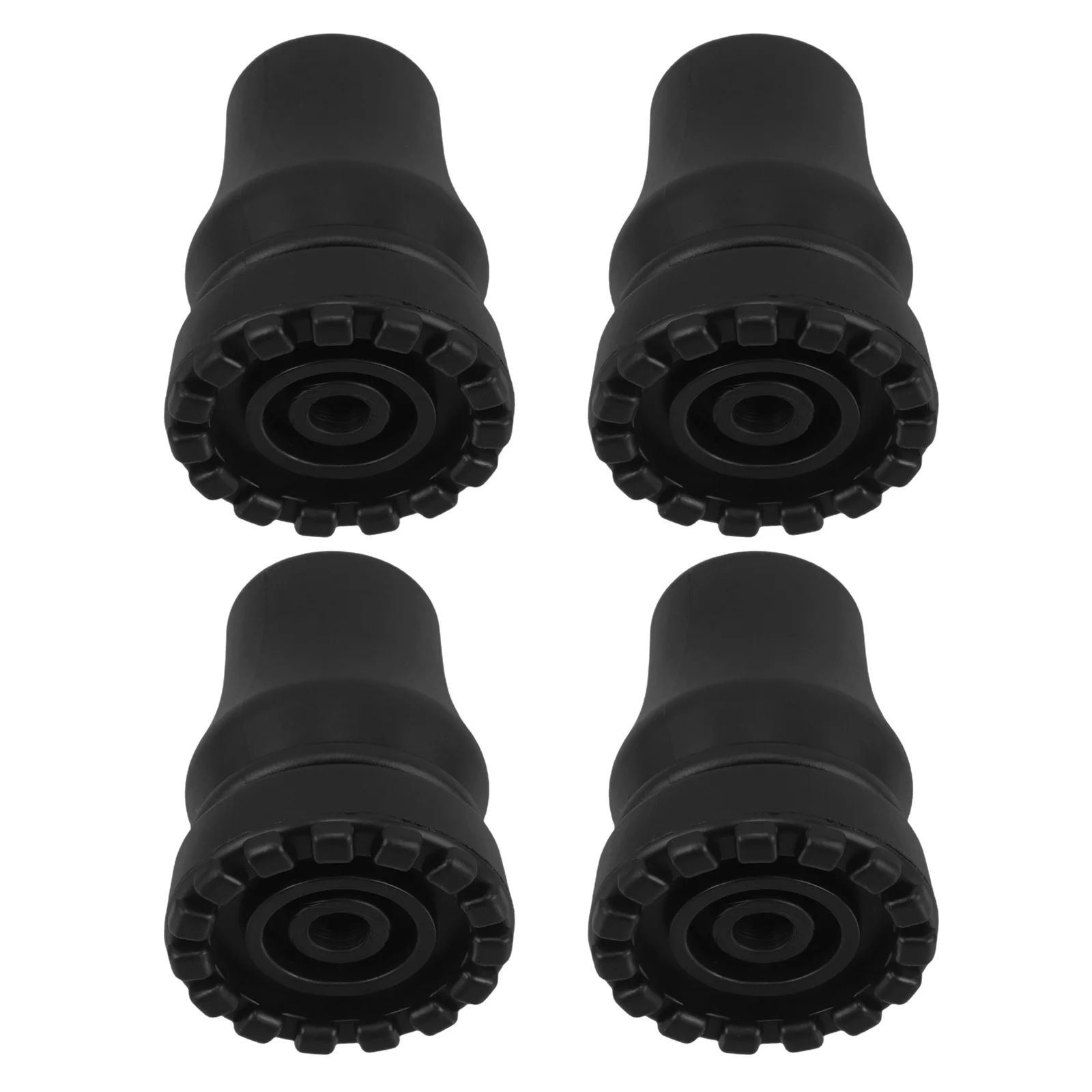 

4pcs Accessories Rubber Tips Replacement Anti Slip Foot Pads For Walking Sticks 19Mm Inner Diameter Heavy Duty Cane Tips Cane