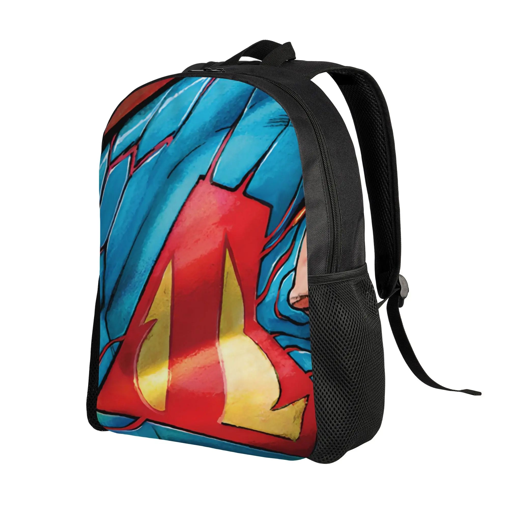 Backpack Back to school season Superman Chest Logo Close Up Art  Lightweight Backpack