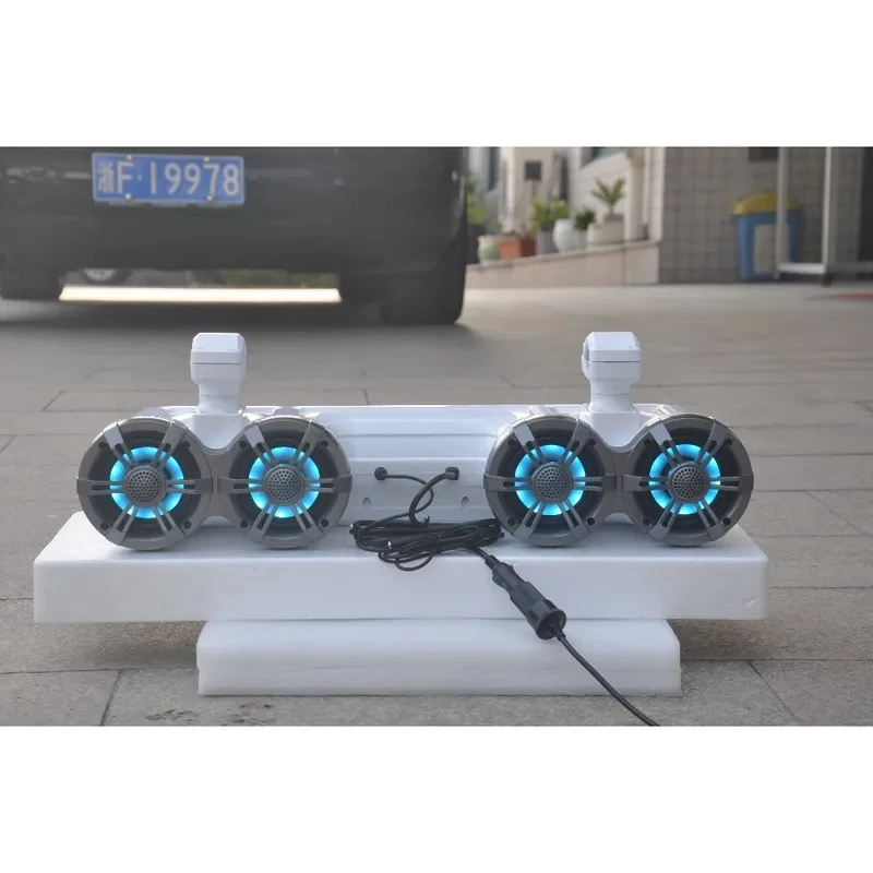 New ATV/UTV 4 Waterproof Marine Cart Speaker With BT And RGB Lights DBS