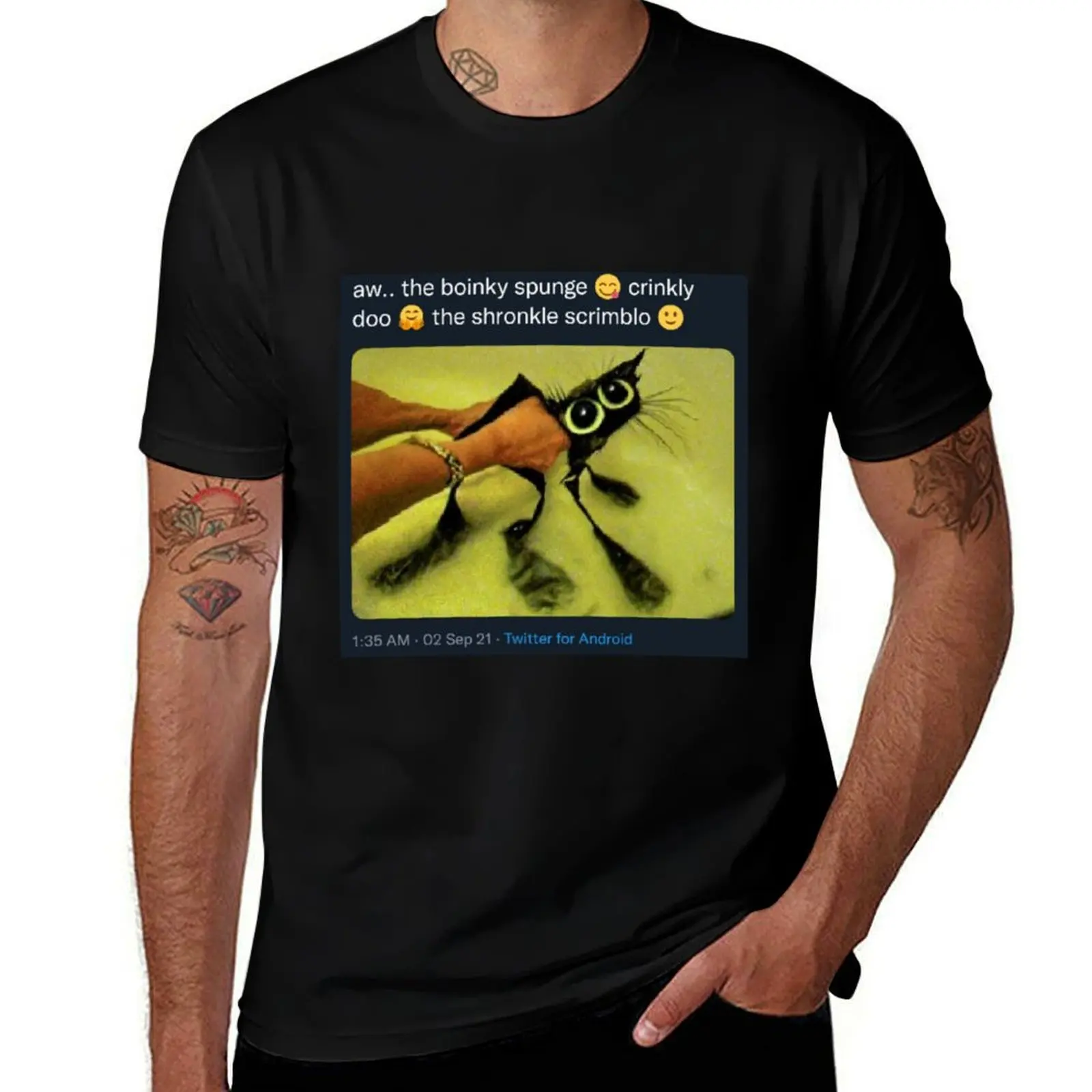 

the boinky spunge crinkly doo the shronkle scrimblo cat meme T-Shirt Louboutins Personalized t-shirt luxury clothes men