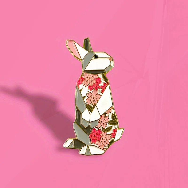 

Enamel Pins Bunny Brooch Bunny Gifts for Rabbit Lover Original Rabbit Enamel Pins Bunny