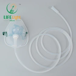 Reusable Oxygen Mask with Elastic Straps, Replacement Parts Oxygen Mask, for Clinic Health Care Medical or Home