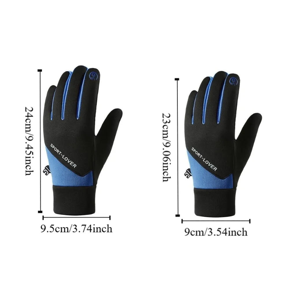 الحراري الصوف الشتاء قفازات ركوب الدراجات قفل مشبك عدم الانزلاق سميكة قفازات ركوب الدراجات الباردة برهان مقاومة للاهتراء القفازات الدافئة في الهواء الطلق